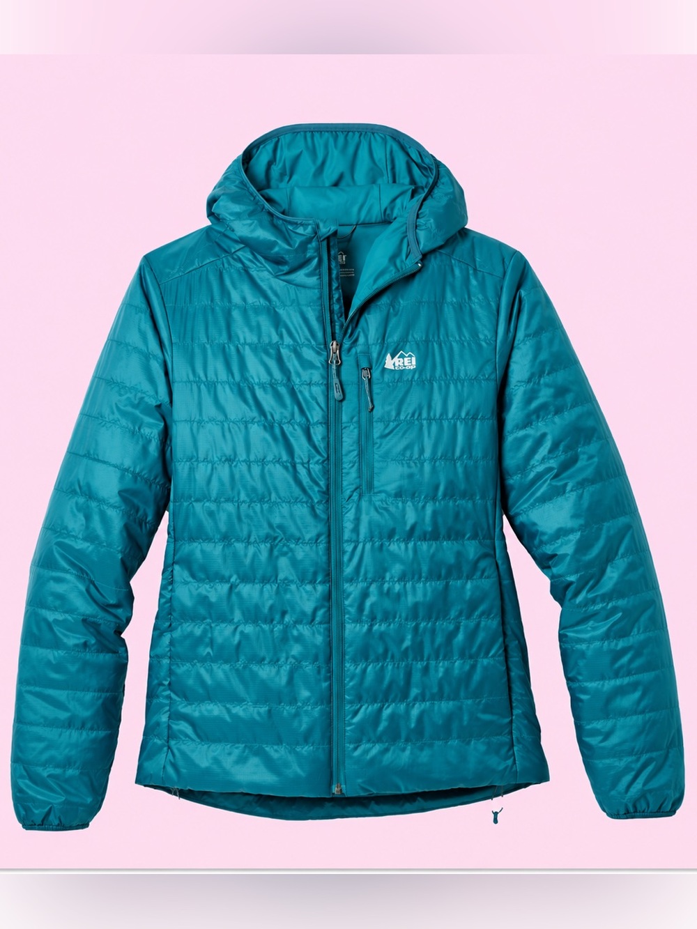 REI Co-op Microtrek Insulated Hoodie Women’s XL Teal NWT